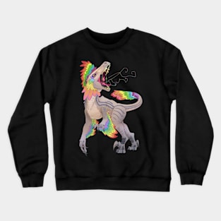 Rainbociraptor Crewneck Sweatshirt